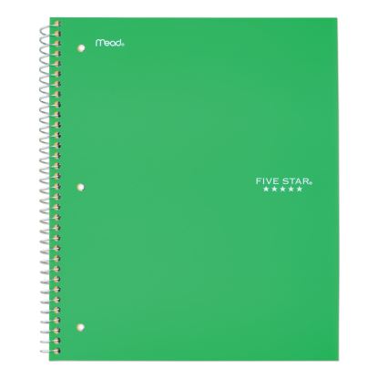 Wirebound Notebook, 1 Subject, Medium/College Rule, Green Cover, 11 x 8.5, 100 Sheets1