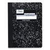 Square Deal Composition Book, 3 Subject, Wide/Legal Rule, Black Cover, 9.75 x 7.5, 100 Sheets, 12/Pack2