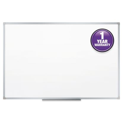 Dry-Erase Board, Melamine Surface, 36 x 24, Silver Aluminum Frame1