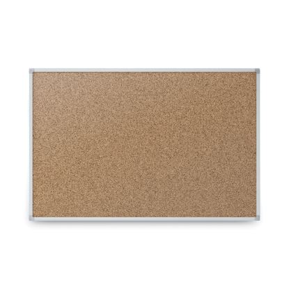 Cork Bulletin Board, 24 x 18, Silver Aluminum Frame1