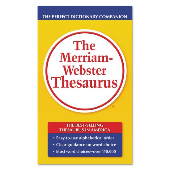 The Merriam-Webster Thesaurus, Dictionary Companion, Paperback, 800 Pages1