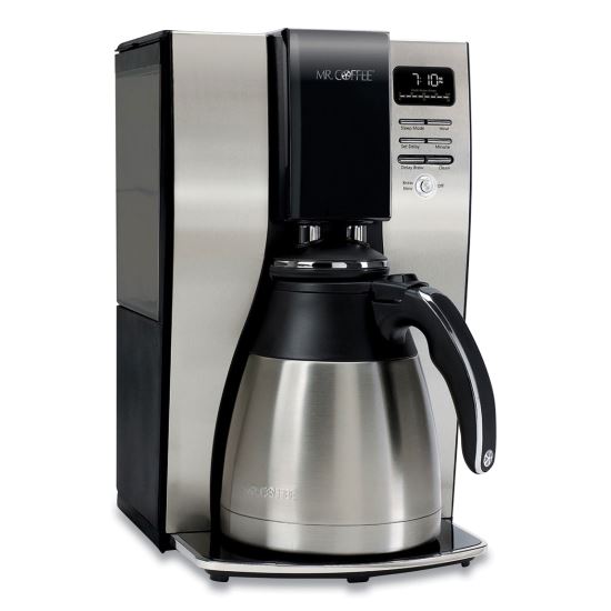 10-Cup Thermal Programmable Coffeemaker, Stainless Steel/Black1