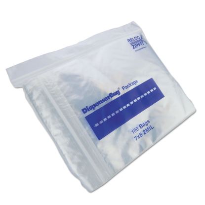 Plastic Zipper Bags, 2 mil, 7" x 8", Clear, 1,000/Box, 2 Boxes/Carton1