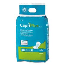 Capri Plus Bladder Control Pads, Regular, 5.5" x 10.5", 28/Pack, 12/Carton1