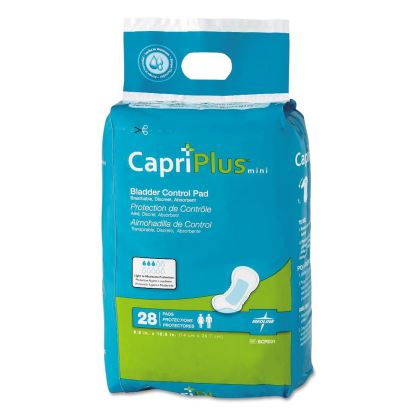 Capri Plus Bladder Control Pads, Regular, 5.5" x 10.5", 28/Pack, 12/Carton1