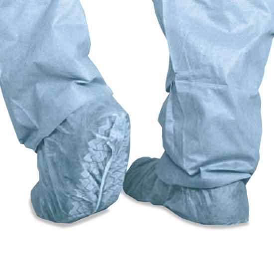 Polypropylene Non-Skid Shoe Covers, Large, Blue, 100/Box1