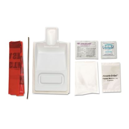 Biohazard Fluid Clean-Up Kit, 10.3 x 1.6 x 10.5, 7 Pieces, Synthetic-Fabric Bag1