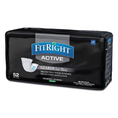 FitRight Active Male Guards, 6" x 11", White, 52/Pack, 4 Pack/Carton1