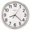 Hamilton Wall Clock, 12" Overall Diameter, Silver Case, 1 AA (sold separately)1