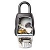 Locking Combination 5 Key Steel Box, 3 1/4w x 1 1/2d x 4 5/8h, Black/Silver2