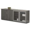 Medina Series Low Wall Cabinet with Doors, 72w x 20d x 29 1/2h, Gray Steel, Box12