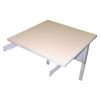 Mailflow-To-Go Mailroom System Table, 30w x 30d x 29-36h, Pebble Gray2