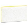 Light-Duty Scrubbing Sponge, #63, 3.6 x 6.1, 0.7" Thick, Yellow/White, 20/Carton2