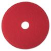 Low-Speed Buffer Floor Pads 5100, 14" Diameter, Red, 5/Carton1