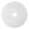 Low-Speed Super Polishing Floor Pads 4100, 13" Diameter, White, 5/Carton1