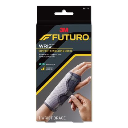 Adjustable Reversible Splint Wrist Brace, Fits Wrists 5 1/2"- 8 1/2", Black1