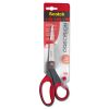 Precision Scissors, 8" Long, 3.13" Cut Length, Gray/Red Straight Handle2
