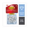 Clear Hooks and Strips, Plastic/Wire, Small, 9 Hooks with 12 Adhesive Strips per Pack1