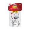 General Purpose Hooks, Small, 0.5 lb Cap, White, 28 Hooks and 32 Strips/Pack2
