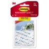 Clear Hooks and Strips, Plastic, Medium, 6 Hooks and 12 Strips/Pack1