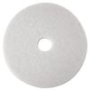 Low-Speed Super Polishing Floor Pads 4100, 27" Diameter, White, 5/Carton1