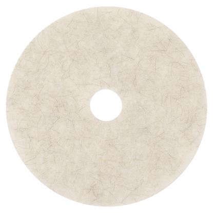 Ultra High-Speed Natural Blend Floor Burnishing Pads 3300, 27" Diameter, White, 5/Carton1