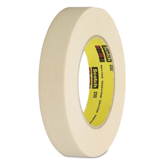 High-Performance Masking Tape 232, 3" Core, 12 mm x 55 m, Tan1