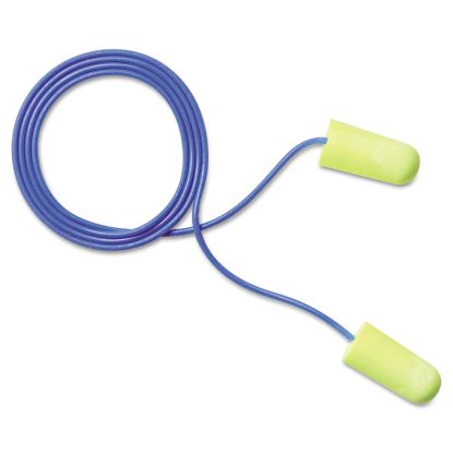 E-A-Rsoft Yellow Neon Soft Foam Earplugs, Corded, Regular Size, 200 Pairs1