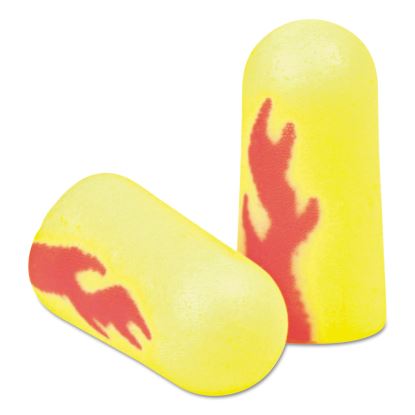 E-A-Rsoft Blasts Earplugs, Uncorded, Foam, Yellow Neon/Red Flame, 200 Pairs1