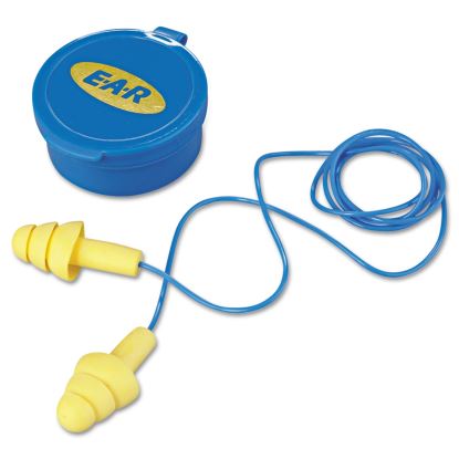 E·A·R UltraFit Multi-Use Earplugs, Corded, 25NRR, Yellow/Blue, 50 Pairs1