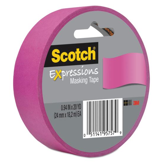 Expressions Masking Tape, 3" Core, 0.94" x 20 yds, Fuchsia1