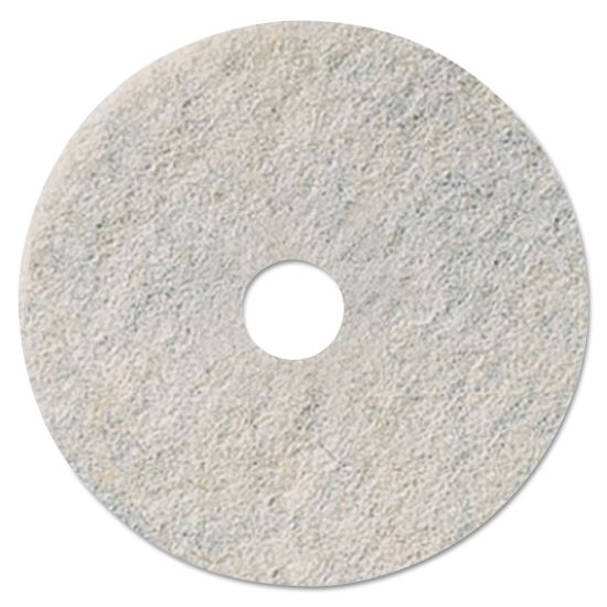 Niagara Natural Burnishing Pad, 27" Diameter, White, 5/Carton1