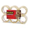 3750 Commercial Grade Packaging Tape, 3" Core, 1.88" x 54.6 yds, Clear, 6/Pack2