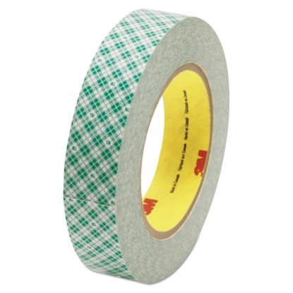 Double-Coated Tissue Tape, 3" Core, 1" x 36 yds, White1