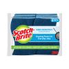 Non-Scratch Multi-Purpose Scrub Sponge, 4.4 x 2.6, 0.8" Thick, Blue, 6/Pack2