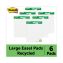 Vertical-Orientation Self-Stick Easel Pad Value Pack, Unruled, Green Headband, 30 White 25 x 30 Sheets, 6/Carton1