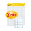 Vertical-Orientation Self-Stick Easel Pads, Quadrille Rule (1 sq/in), 30 White 25 x 30 Sheets, 2/Carton2