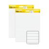 Vertical-Orientation Self-Stick Easel Pads, Presentation Format (1 1/2" Rule), 30 White 25 x 30 Sheets, 2/Pack2