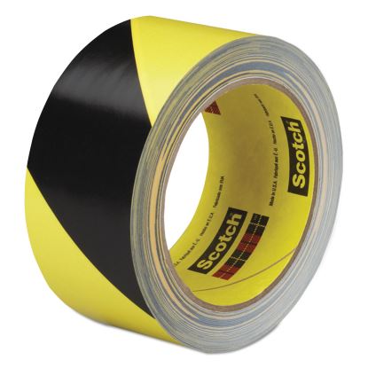 Safety Stripe Tape, 2" x 108 ft, Black/Yellow1