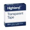 Transparent Tape, 1" Core, 0.75" x 36 yds, Clear2