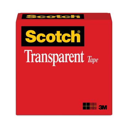 Transparent Tape, 3" Core, 1" x 72 yds, Transparent1