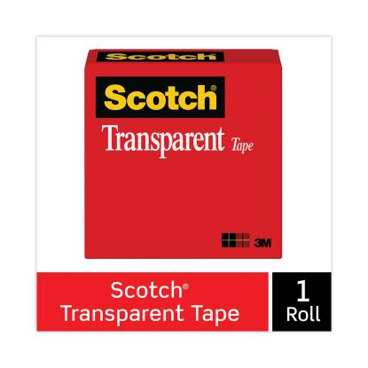 Transparent Tape, 1" Core, 0.75" x 36 yds, Transparent1