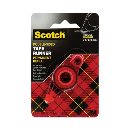 Refill for the Redesigned Scotch 6055 Tape Runner Dispenser, 0.31" x 49 ft, Dries Clear1