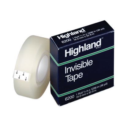 Invisible Permanent Mending Tape, 1" Core, 0.75" x 36 yds, Clear1