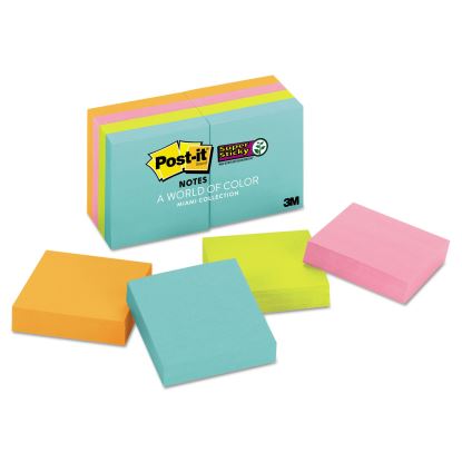 Pads in Supernova Neon Collection Colors, 2" x 2", 90 Sheets/Pad, 8 Pads/Pack1