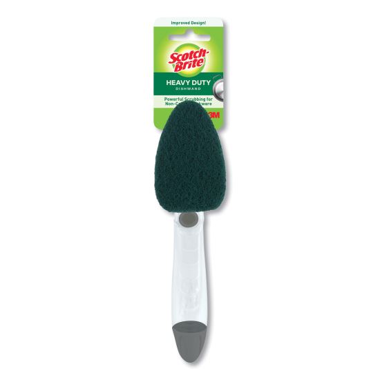 Soap-Dispensing Dishwand, 2.5 x 9.5, Yellow/Green, 4/Carton1