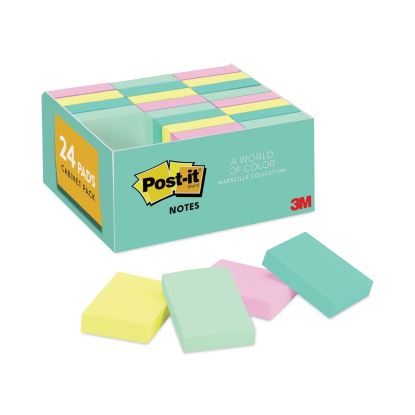 Original Pads in Beachside Cafe Collection Colors, Value Pack, 1.38" x 1.88", 100 Sheets/Pad, 24 Pads/Pack1