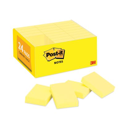 Original Pads in Canary Yellow, Value Pack, 1.38" x 1.88", 100 Sheets/Pad, 24 Pads/Pack1