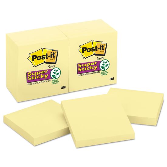 Pads in Canary Yellow, 3" x 3", 90 Sheets/Pad, 12 Pads/Pack1