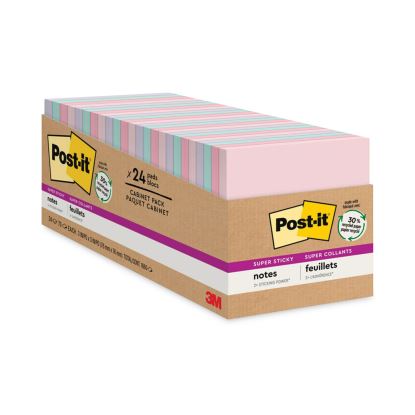 Recycled Notes in Wanderlust Pastel Collection Colors, Cabinet Pack, 3" x 3", 70 Sheets/Pad, 24 Pads/Pack1